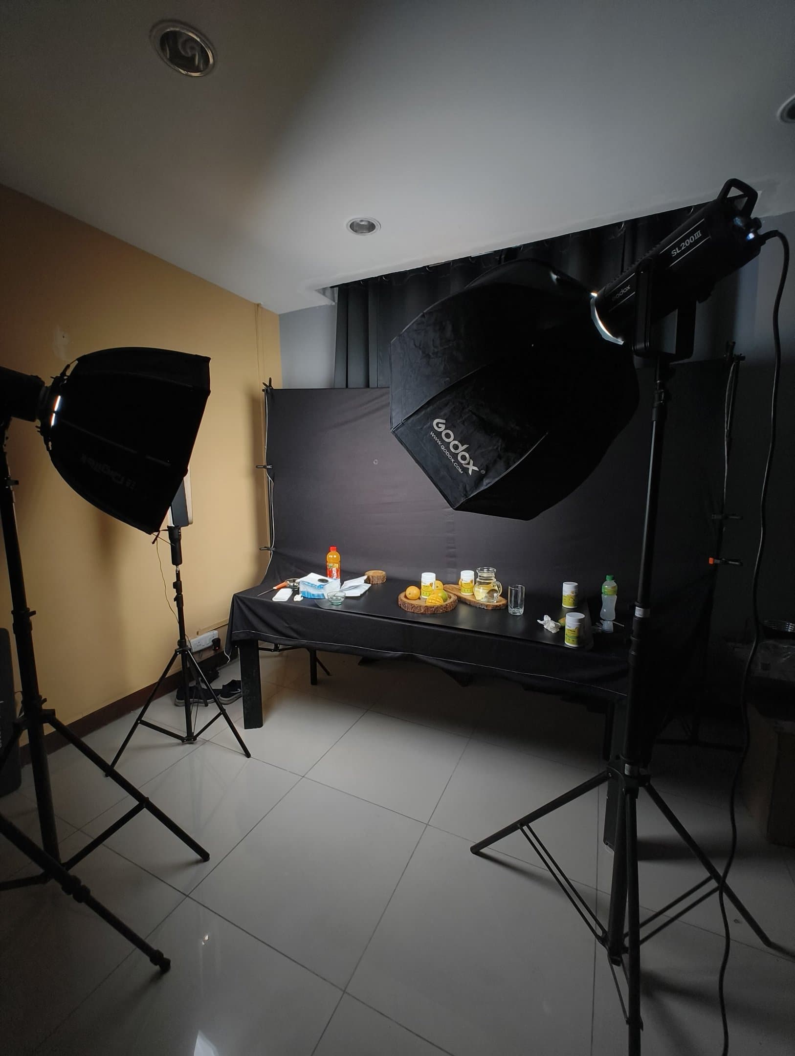 Our Work - Product photography shoot with softbox